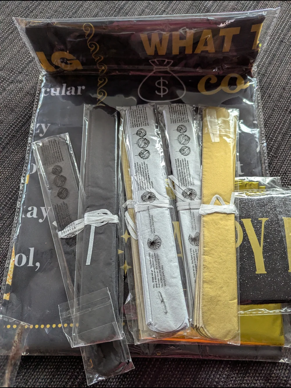 30th Birthday Gold Sash - Party Decoration